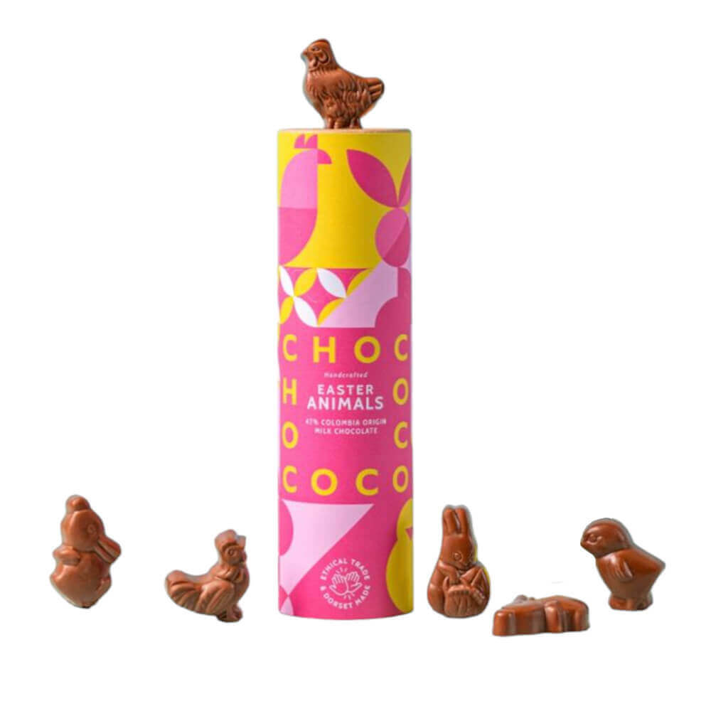 Chococo Milk Chocolate Easter Shapes Tube 100g